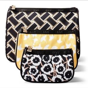NWT Diane Von Furstenberg 3 pack travel bags